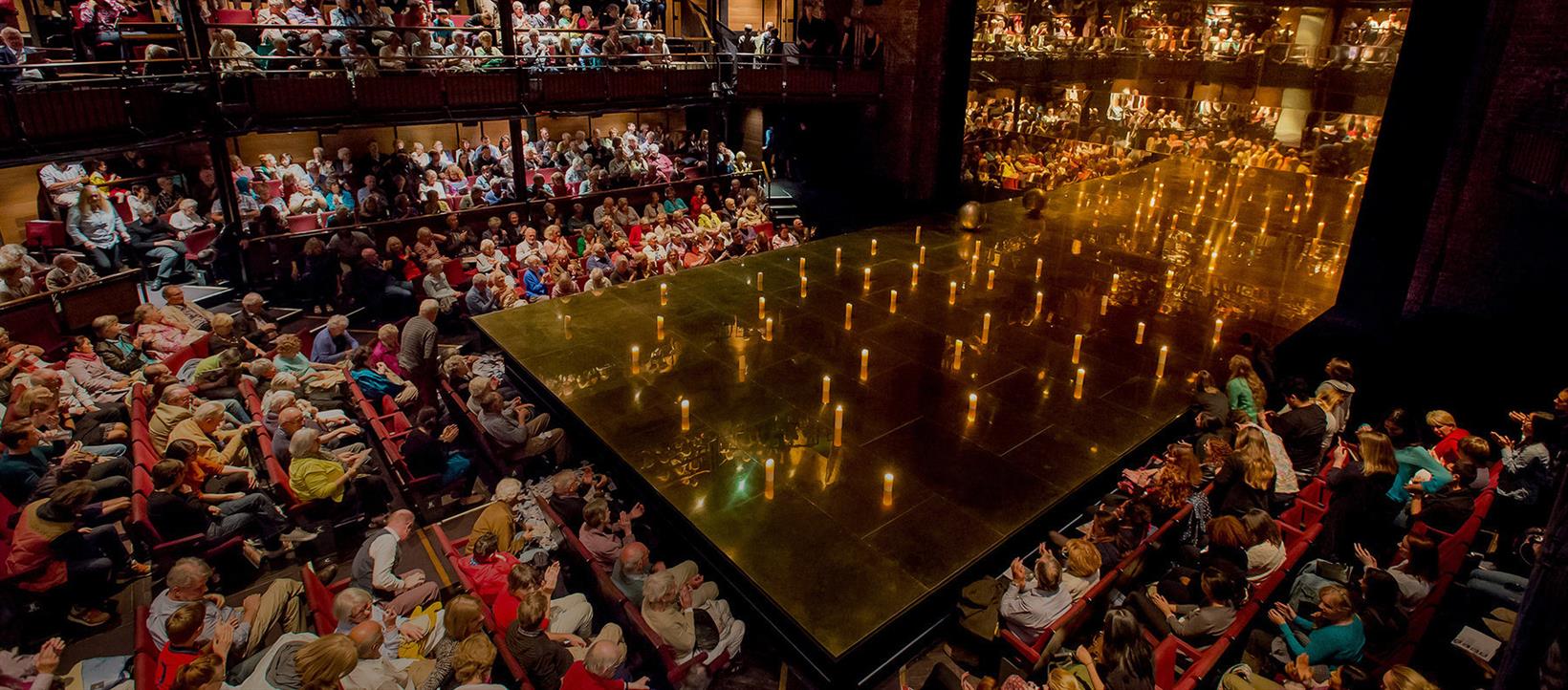 Audience at the Royal Shakespeare Theatre in Stratford-upon-Avon