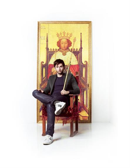 Production poster for Richard II 2013 featuring David Tennant